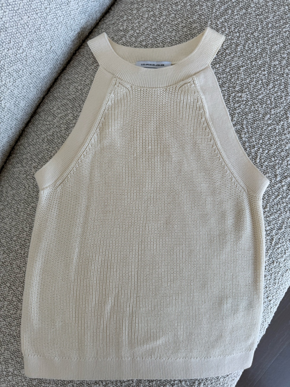 & Other Stories Knit Top White - Picture 2 of 3